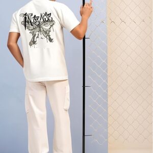 Mack Jonney Oversized | Loose Fit | Half Sleeves 100% Cotton Round Neck Printed T-Shirt for Men-MACK187